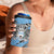 Personalized Botswana 4 in 1 Can Cooler Tumbler Coat Of Arms With Map - African and Zebra Patterns