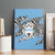 Personalized Botswana Canvas Wall Art Coat Of Arms With Map - African and Zebra Patterns