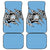 Personalized Botswana Car Mats Coat Of Arms With Map - African and Zebra Patterns