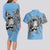 Personalized Botswana Couples Matching Long Sleeve Bodycon Dress and Hawaiian Shirt Coat Of Arms With Map - African and Zebra Patterns