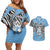 Personalized Botswana Couples Matching Off Shoulder Short Dress and Hawaiian Shirt Coat Of Arms With Map - African and Zebra Patterns