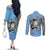 Personalized Botswana Couples Matching Off The Shoulder Long Sleeve Dress and Long Sleeve Button Shirt Coat Of Arms With Map - African and Zebra Patterns
