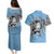 Personalized Botswana Couples Matching Puletasi and Hawaiian Shirt Coat Of Arms With Map - African and Zebra Patterns