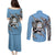 Personalized Botswana Couples Matching Puletasi and Long Sleeve Button Shirt Coat Of Arms With Map - African and Zebra Patterns