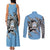 Personalized Botswana Couples Matching Tank Maxi Dress and Long Sleeve Button Shirt Coat Of Arms With Map - African and Zebra Patterns