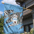 Personalized Botswana Garden Flag Coat Of Arms With Map - African and Zebra Patterns