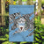 Personalized Botswana Garden Flag Coat Of Arms With Map - African and Zebra Patterns