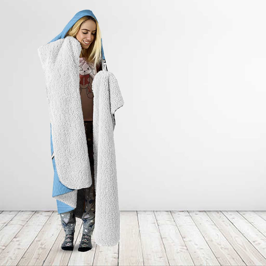 Personalized Botswana Hooded Blanket Coat Of Arms With Map - African and Zebra Patterns