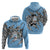 Personalized Botswana Hoodie Coat Of Arms With Map - African and Zebra Patterns