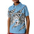 Personalized Botswana Kid Polo Shirt Coat Of Arms With Map - African and Zebra Patterns