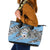 Personalized Botswana Leather Tote Bag Coat Of Arms With Map - African and Zebra Patterns