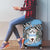 Personalized Botswana Luggage Cover Coat Of Arms With Map - African and Zebra Patterns