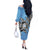 Personalized Botswana Off The Shoulder Long Sleeve Dress Coat Of Arms With Map - African and Zebra Patterns