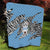 Personalized Botswana Quilt Coat Of Arms With Map - African and Zebra Patterns