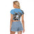 Personalized Botswana Raglan Cropped T Shirt Coat Of Arms With Map - African and Zebra Patterns