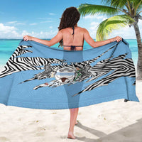 Personalized Botswana Sarong Coat Of Arms With Map - African and Zebra Patterns