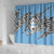 Personalized Botswana Shower Curtain Coat Of Arms With Map - African and Zebra Patterns