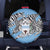 Personalized Botswana Spare Tire Cover Coat Of Arms With Map - African and Zebra Patterns