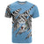 Personalized Botswana T Shirt Coat Of Arms With Map - African and Zebra Patterns