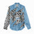 Personalized Botswana Women Casual Shirt Coat Of Arms With Map - African and Zebra Patterns