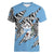 Personalized Botswana Women V-Neck T-Shirt Coat Of Arms With Map - African and Zebra Patterns