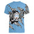 Personalized Botswana Women V-Neck T-Shirt Coat Of Arms With Map - African and Zebra Patterns
