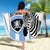 Custom Botswana Football Beach Blanket Come On Zebras
