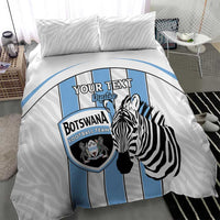 Custom Botswana Football Bedding Set Come On Zebras