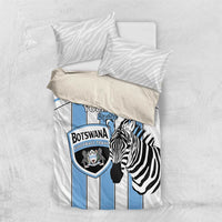 Custom Botswana Football Bedding Set Come On Zebras