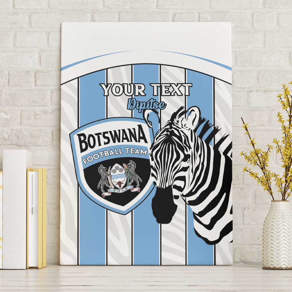 Custom Botswana Football Canvas Wall Art Come On Zebras