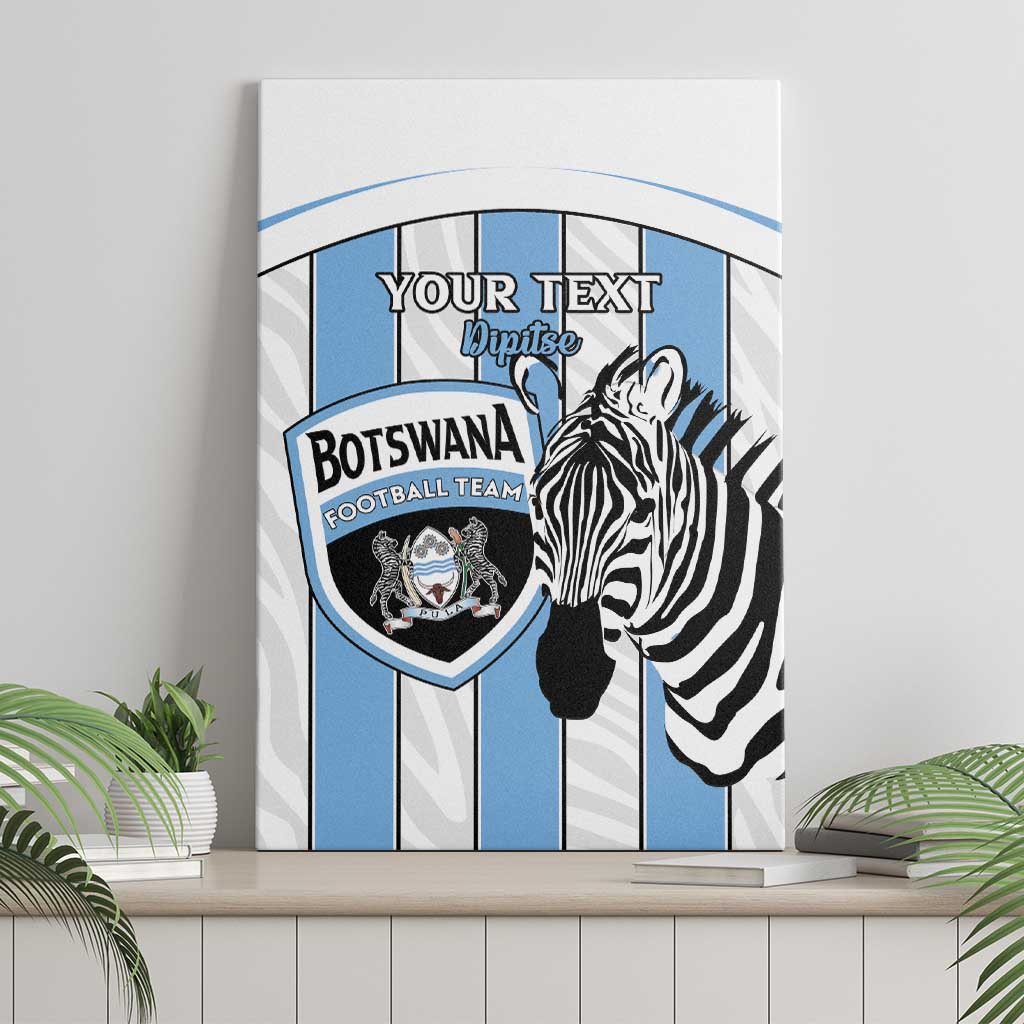 Custom Botswana Football Canvas Wall Art Come On Zebras