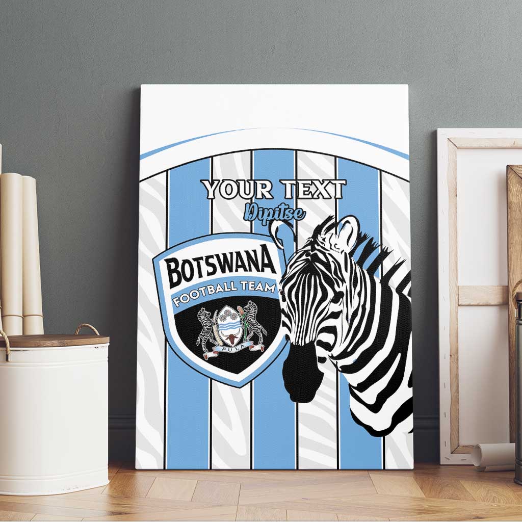 Custom Botswana Football Canvas Wall Art Come On Zebras