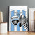 Custom Botswana Football Canvas Wall Art Come On Zebras