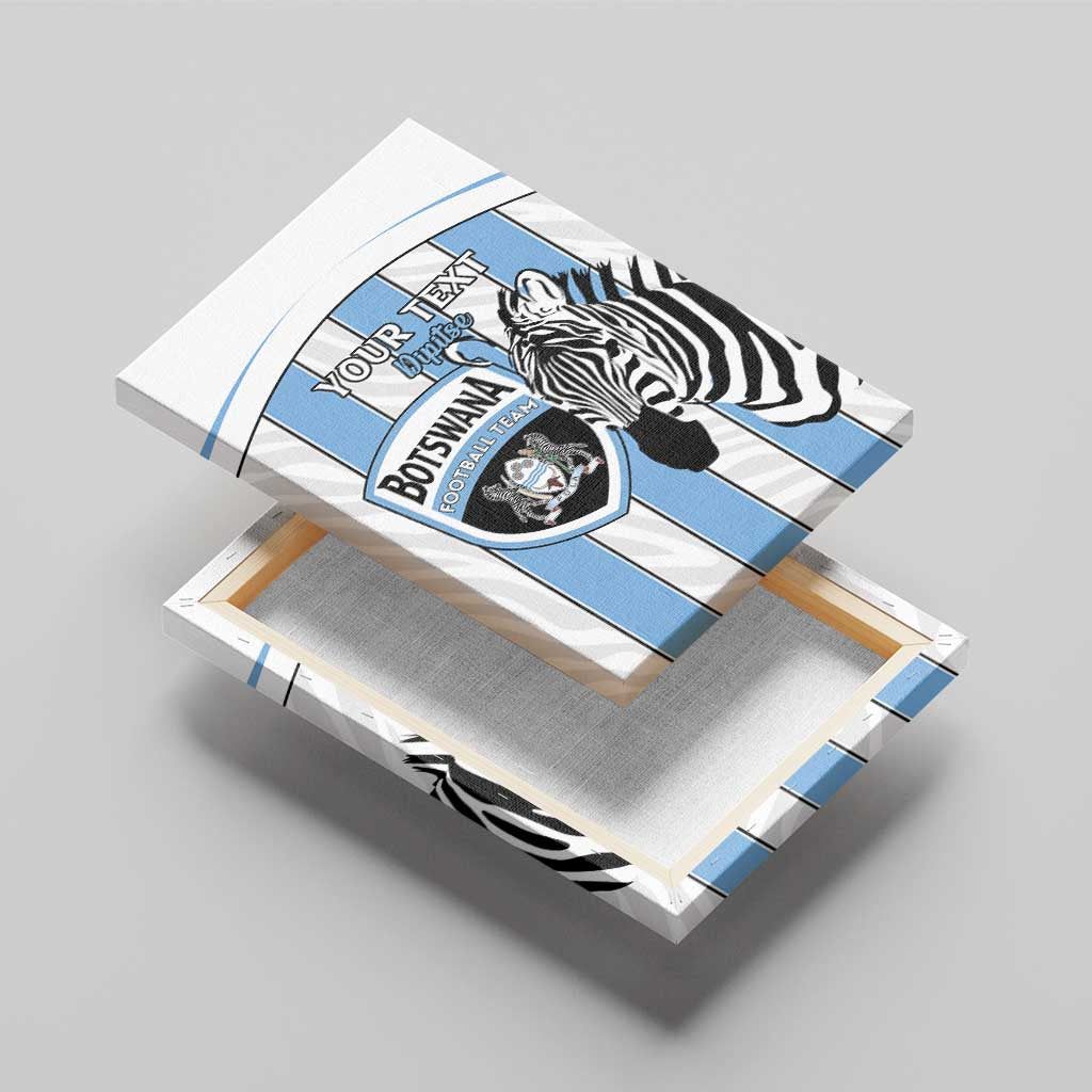 Custom Botswana Football Canvas Wall Art Come On Zebras