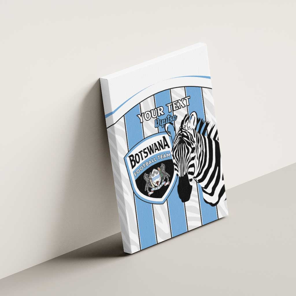 Custom Botswana Football Canvas Wall Art Come On Zebras
