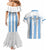 Custom Botswana Football Couples Matching Mermaid Dress and Hawaiian Shirt Come On Zebras
