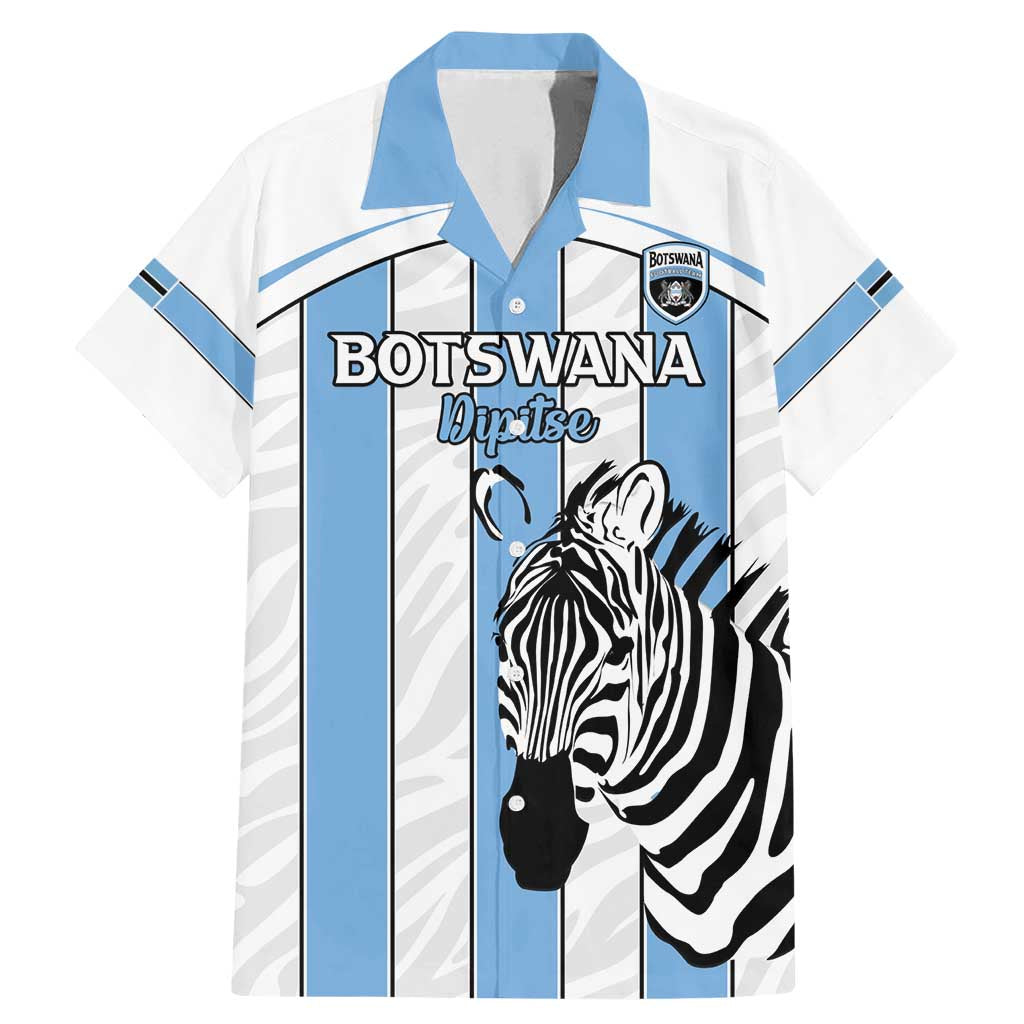 Custom Botswana Football Family Matching Mermaid Dress and Hawaiian Shirt Come On Zebras
