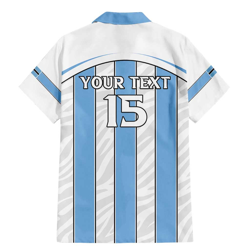 Custom Botswana Football Family Matching Mermaid Dress and Hawaiian Shirt Come On Zebras