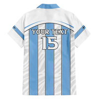 Custom Botswana Football Family Matching Off The Shoulder Long Sleeve Dress and Hawaiian Shirt Come On Zebras