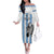 Custom Botswana Football Family Matching Off The Shoulder Long Sleeve Dress and Hawaiian Shirt Come On Zebras