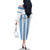 Custom Botswana Football Family Matching Off The Shoulder Long Sleeve Dress and Hawaiian Shirt Come On Zebras
