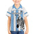 Custom Botswana Football Family Matching Off Shoulder Maxi Dress and Hawaiian Shirt Come On Zebras
