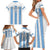 Custom Botswana Football Family Matching Short Sleeve Bodycon Dress and Hawaiian Shirt Come On Zebras