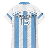 Custom Botswana Football Family Matching Short Sleeve Bodycon Dress and Hawaiian Shirt Come On Zebras