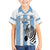 Custom Botswana Football Family Matching Short Sleeve Bodycon Dress and Hawaiian Shirt Come On Zebras