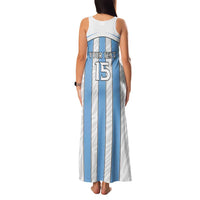Custom Botswana Football Family Matching Tank Maxi Dress and Hawaiian Shirt Come On Zebras