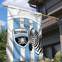 Custom Botswana Football Garden Flag Come On Zebras