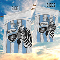 Custom Botswana Football Garden Flag Come On Zebras