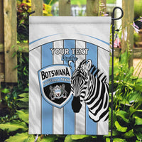 Custom Botswana Football Garden Flag Come On Zebras
