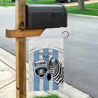 Custom Botswana Football Garden Flag Come On Zebras